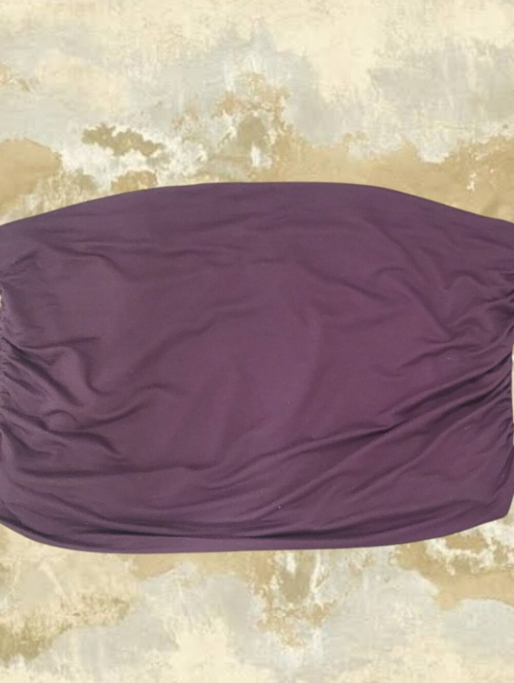 H&M Ladie's Chocolate Brown Strapless Draped Tube Top